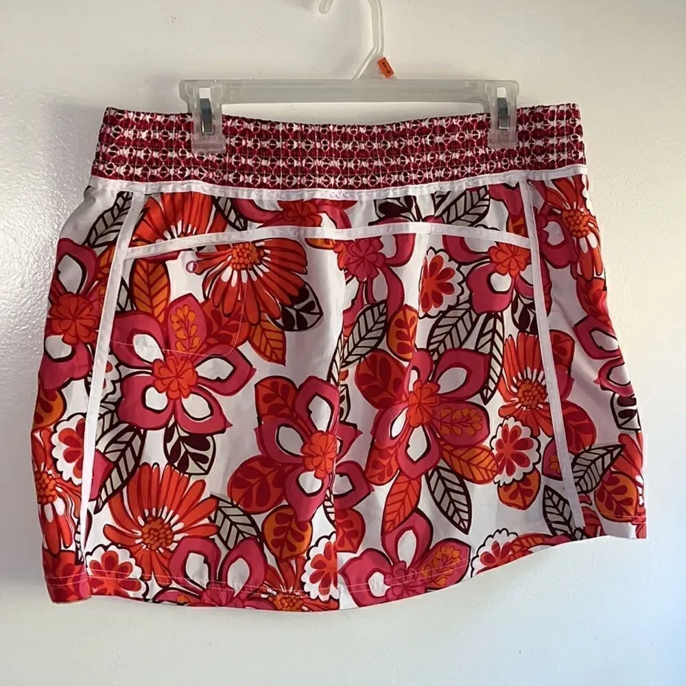 EXCELLENT CONDITION WOMEN’S SIZE XL ATHLETA FLORAL POLYESTER SKIRT